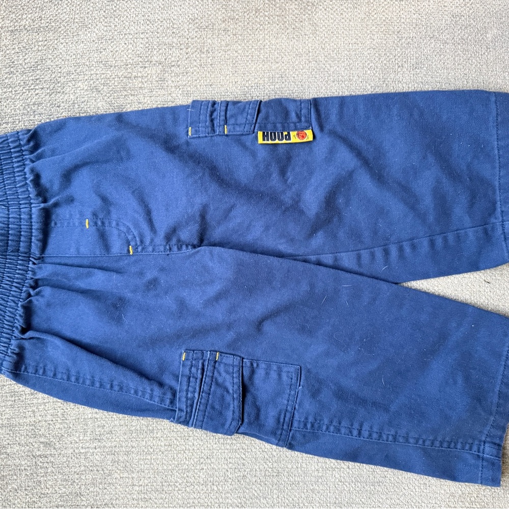 Kids Blue Cargo Pants